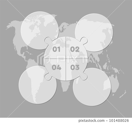 Transparent diagram infographic process on 4 steps Transparent diagram infographic process on 4 steps 101488026