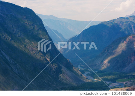 Valley of the river of Chulyshman Valley of the river of Chulyshman 101488069