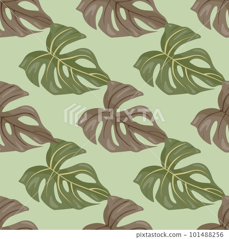 Decorative tropical palm leaves seamless pattern. Jungle leaf seamless wallpaper. Exotic botanical texture. Floral background. Decorative tropical palm leaves seamless pattern. Jungle leaf seamless wallpaper. Exotic botanical texture. Floral background. 101488256