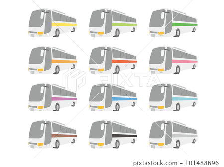 Set of simple bus illustrations_1 101488696