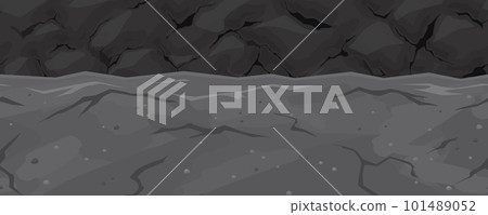 Cave passage and wall scenery_side scrolling game background_seamless Cave passage and wall scenery_side scrolling game background_seamless 101489052