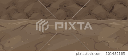 Cave passage and wall scenery_side scrolling game background_seamless Cave passage and wall scenery_side scrolling game background_seamless 101489165