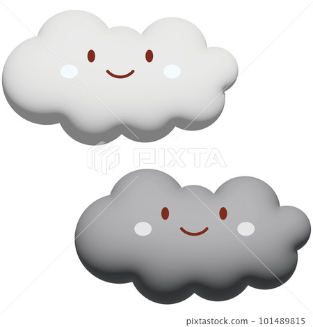 可愛的雲插畫 101489815