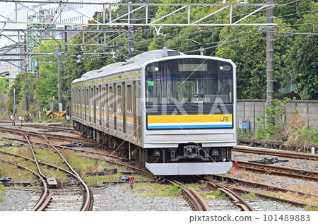 Tsurumi Line Asano JR East 205 series 1100 series T19 formation (Nakahara) Tsurumi Line Asano JR East 205 series 1100 series T19 formation (Nakahara) 101489883