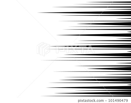 Comic book speed lines set, explosion effect. Abstract zoom speed light, motion background. Mega speed frame. Vector illustration on white background 101490479