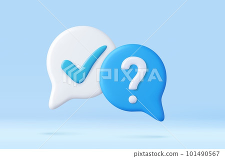 3d A survey of the reaction of speech bubbles. 101490567