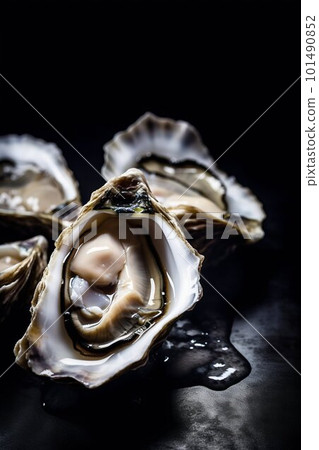 Oysters sea food. Generative AI 101490852