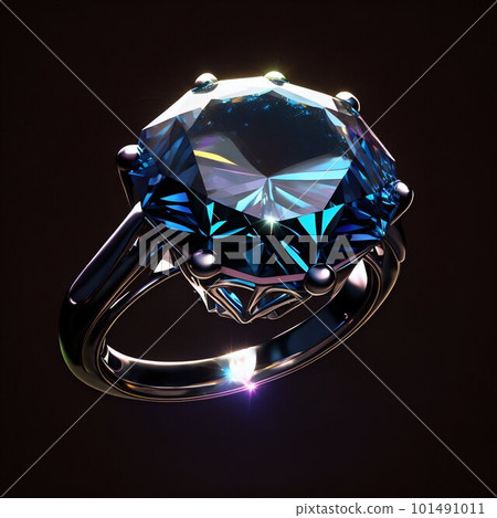 Diamond luxury ring. Generative AI 101491011