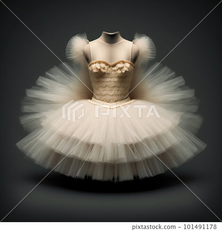 Tutu dress studio shot. Generative AI 101491178