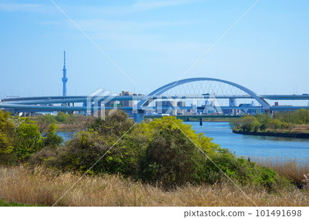 河北交界處和東京晴空塔 河北交界處和東京晴空塔 101491698