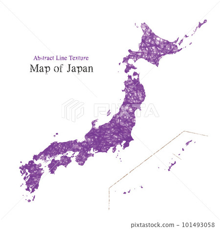 Fashionable Japan map with geometric line pattern Fashionable Japan map with geometric line pattern 101493058