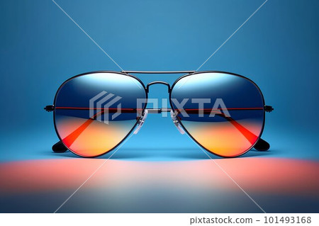 Sunglasses with color lens. Generative AI Sunglasses with color lens. Generative AI 101493168