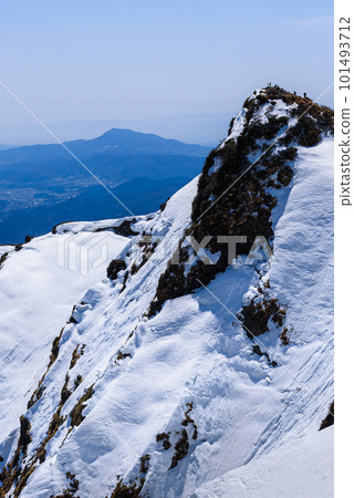 在余雪季節從谷川岳和衝野咪咪看到的苫野咪咪 在余雪季節從谷川岳和衝野咪咪看到的苫野咪咪 101493712