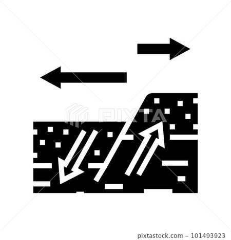 extension earthquake disaster glyph icon vector illustration extension earthquake disaster glyph icon vector illustration 101493923