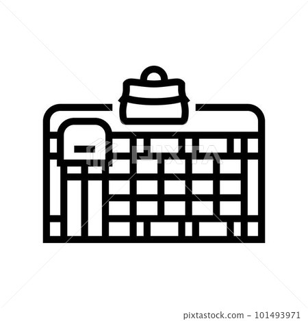 saddler store line icon vector illustration saddler store line icon vector illustration 101493971