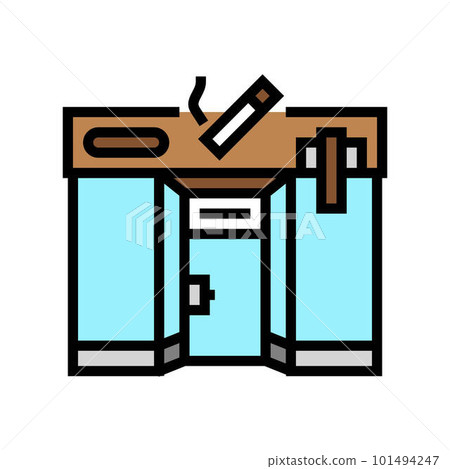 tobacconist store color icon vector illustration 101494247