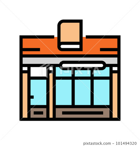 bookshop shop color icon vector illustration bookshop shop color icon vector illustration 101494320