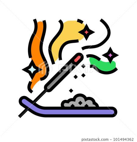 aroma yoga relax color icon vector illustration 101494362
