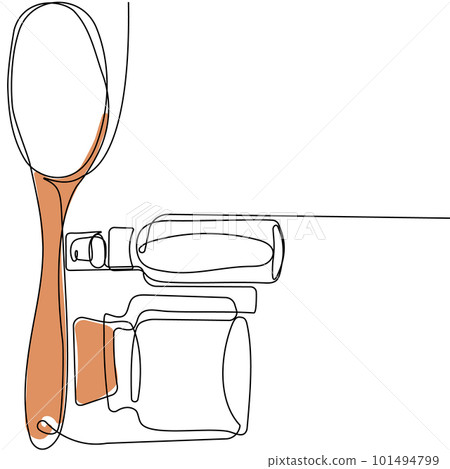 Skin care concept. Landing page template. Morning routine. Bath time. Organic products for scrubbing and body skin care with natural herbal skin care products, top view. Vector illustration 101494799