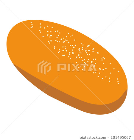 simple fried bread illustration 101495067