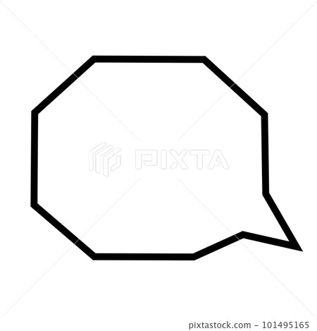 square speech bubble on the right square speech bubble on the right 101495165