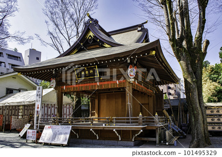 Hachioji City Koyasu Shrine for prayers for safe childbirth on the day of the Hachioji Fox Festival 101495329