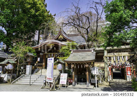 Hachioji City Koyasu Shrine for prayers for safe childbirth on the day of the Hachioji Fox Festival 101495332
