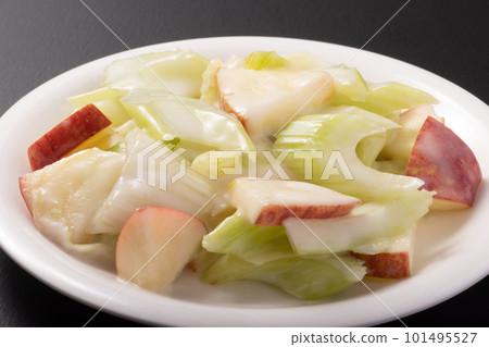 Celery and apple yogurt salad 101495527