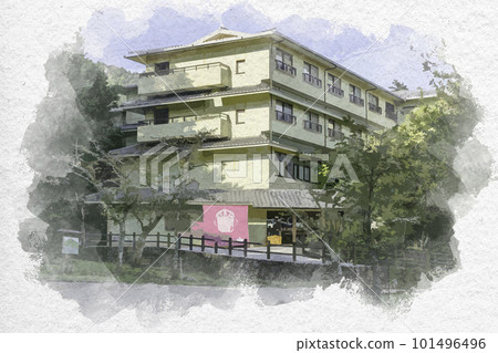 Watercolor-style Miyajima public lodging Miyajima Mori no Yado, Hatsukaichi City, Hiroshima Prefecture Watercolor-style Miyajima public lodging Miyajima Mori no Yado, Hatsukaichi City, Hiroshima Prefecture 101496496