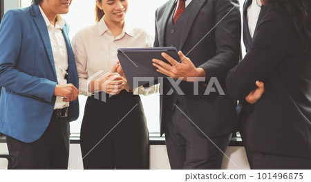 Close up of business officer teamwork brainstorming and talking Close up of business officer teamwork brainstorming and talking 101496875