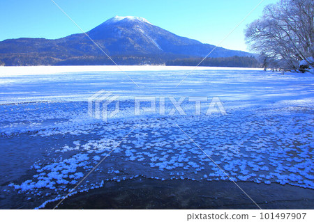 阿寒湖和奧寒山的霜花 101497907