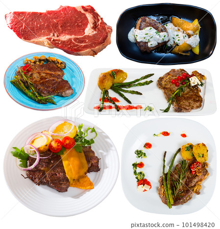 Set of various beef dishes Set of various beef dishes 101498420