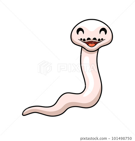 Cute black eyed leucistic reticulatus python cartoon Cute black eyed leucistic reticulatus python cartoon 101498750