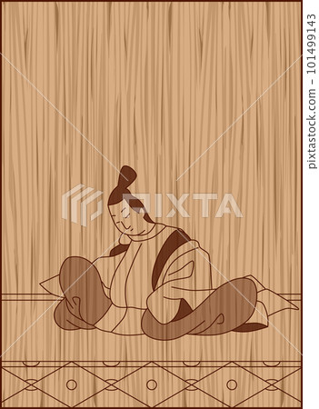 木雕風格 Hyakunin Isshu Kofu Fujiwara 木雕風格 Hyakunin Isshu Kofu Fujiwara 101499143