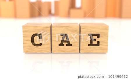 印有 CAE 字母的木塊 101499422