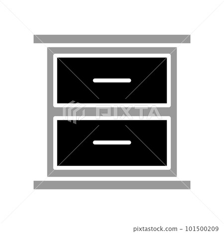 Illustration Vector Graphic of Cabinet icon Illustration Vector Graphic of Cabinet icon 101500209