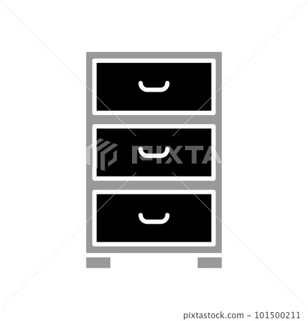 Illustration Vector Graphic of Cabinet icon Illustration Vector Graphic of Cabinet icon 101500211