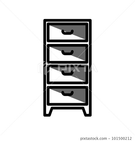 Illustration Vector Graphic of Cabinet icon Illustration Vector Graphic of Cabinet icon 101500212