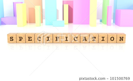 印有SPECIFICATION字樣的木塊 印有SPECIFICATION字樣的木塊 101500769