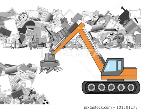 It is an illustration material of a lifting magnet for heavy machinery. It is an illustration material of a lifting magnet for heavy machinery. 101501175