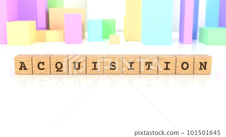 印有 ACQUISITION 字樣的木塊 101501645
