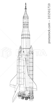 Rocket carrying space shuttle Rocket carrying space shuttle 101501710