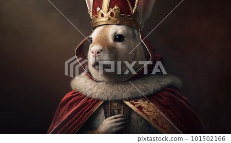 Rabbit dressed as a priest: AI work Rabbit dressed as a priest: AI work 101502166