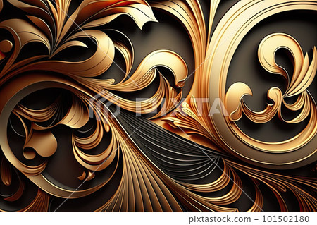 floral design, generative AI - AI generated 101502180