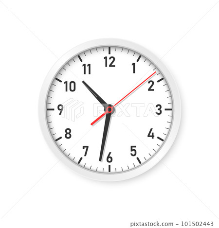 Clock icon illustration in flat style. Watch face vector illustration on isolated background. Time alarm sign business concept. Clock icon illustration in flat style. Watch face vector illustration on isolated background. Time alarm sign business concept. 101502443
