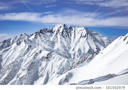 北阿爾卑斯山的雪景 北阿爾卑斯山的雪景 101502979