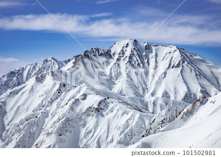 Snow scene in the Northern Alps Snow scene in the Northern Alps 101502981