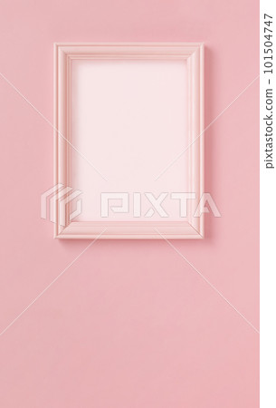 Pink frame on pink background, picture frame. Pink frame on pink background, picture frame. 101504747