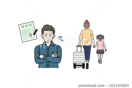 離異夫妻離開的圖解 離異夫妻離開的圖解 101505083