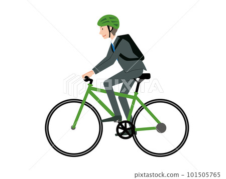 騎自行車上下班的商人 101505765